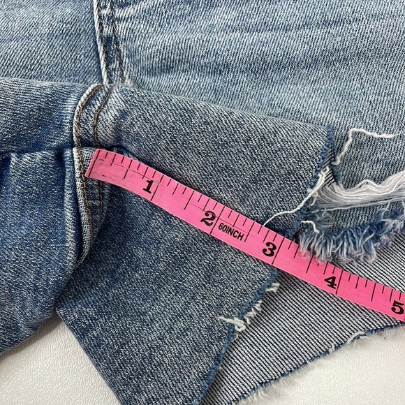 Judy Blue Distressed Hem Denim Overall Shorts JB150077 Small - Picture 12 of 12